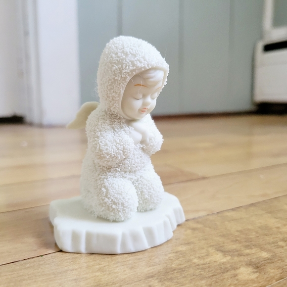 Vintage Department 56 Winter Tales "Now I Lay Me Down to Sleep" Snowbaby - Picture 4 of 9